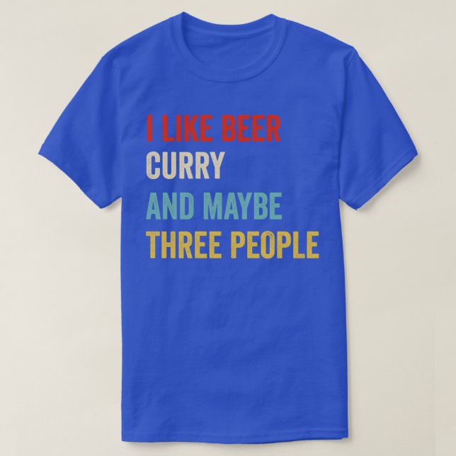 Ich mag BierCurry T-Shirt (Design vorne)
