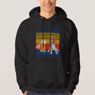 Ich mag Biere mein Beagle und vielleicht 3 Leute H Hoodie