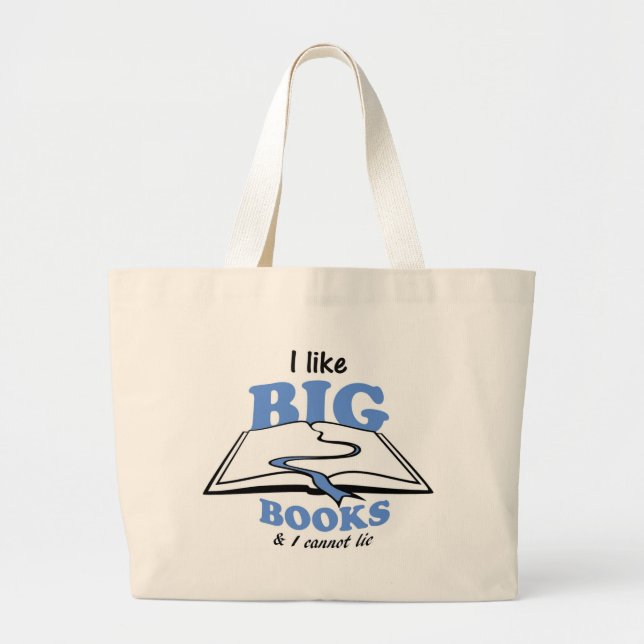 Ich mag Big Books Jumbo Stoffbeutel (Vorne)