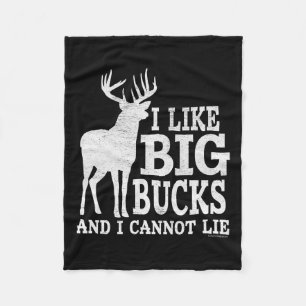 Ich mag Big Bucks und ich kann nicht lügen - White Fleecedecke