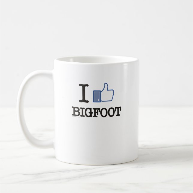 Ich mag Bigfoot Tasse (Links)