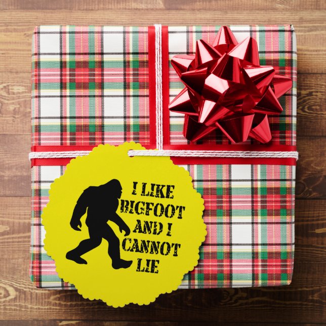 Ich mag Bigfoot und ich kann nicht leben Ornament Karte (Insitu (Geschenk))