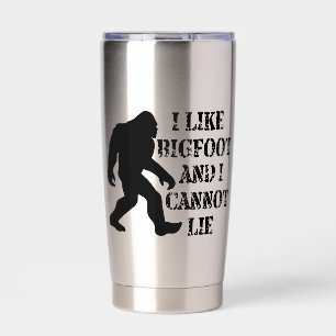 Ich mag Bigfoot und ich kann nicht lügen Thermobecher