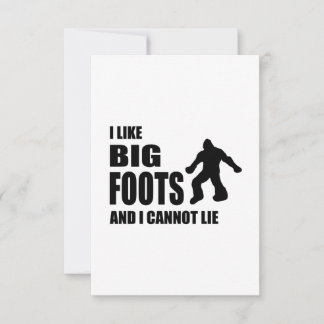 Ich mag Bigfoots und ich kann nicht lügen