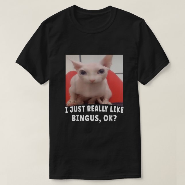 Ich mag Bingus Ok wirklich T-Shirt (Design vorne)
