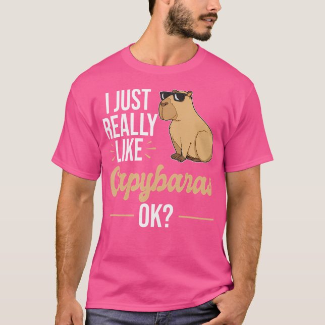 Ich mag Capybara wirklich T-Shirt (Vorderseite)