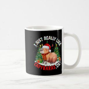 Ich mag Capybaras einfach wirklich Ok Capybara Tie Kaffeetasse