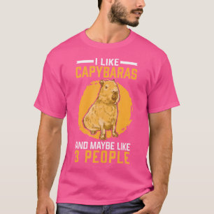 Ich mag Capybaras Rodent Gras-Eater Capybara T-Shirt