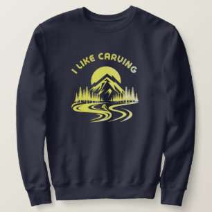 Ich mag Carving Zitat Skifahren Wintersport T-Shir Sweatshirt