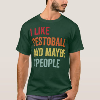 Ich mag Cestoball vielleicht 3 Leute T-Shirt