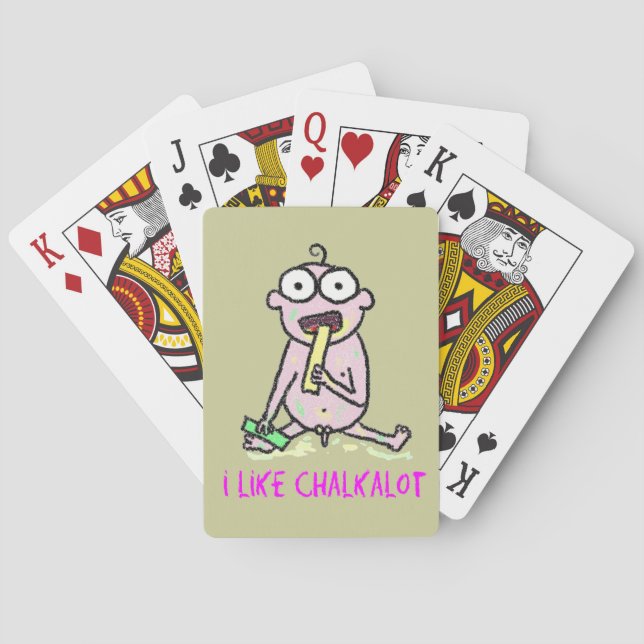 Ich mag Chalkalot Spielkarten (Rückseite)