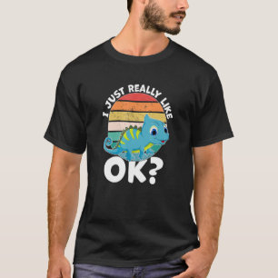 Ich mag Chameleon Lizard Reptile wirklich T-Shirt