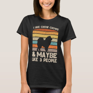 Ich mag Chow Chows Retro Kleidung und Birthday Pre T-Shirt