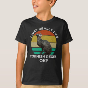 Ich mag Cornish Rex Katzen einfach wirklich gerne, T-Shirt