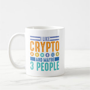 Ich mag Crypto und vielleicht 3 Leute, Crypto Love Kaffeetasse