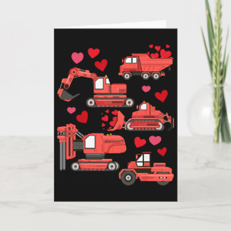 Ich mag deine Baustellen-LKWs Valentinstag Jungen Karte