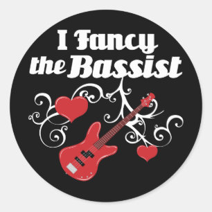 Ich mag den Bassisten Runder Aufkleber