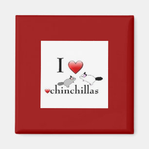 Ich mag den Chinchillas-Magneten Magnet