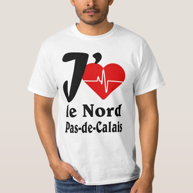 Ich mag den Norden, nicht Calais T-Shirt (Vorderseite)