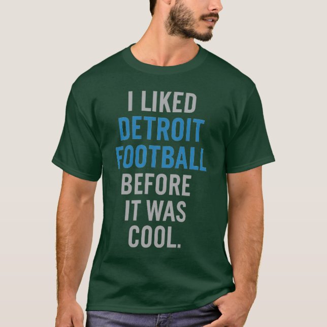 ICH MAG DETROIT FUSSBALL, BEVOR ES COOL WAR. T-Shirt (Vorderseite)