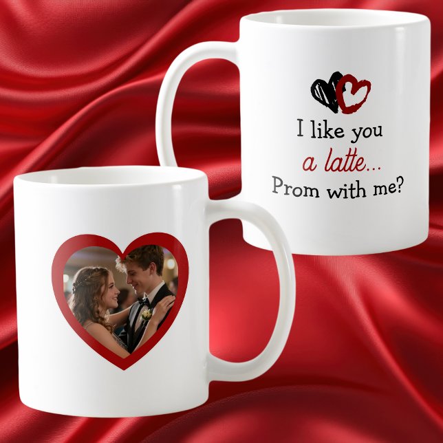 Ich mag dich A Latte | Promposal Foto Kaffeetasse (Von Creator hochgeladen)