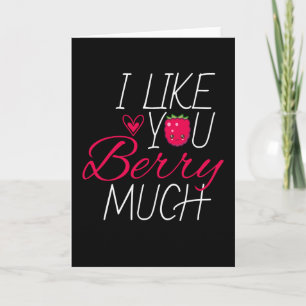 Ich mag dich Berry Much Fruchtsäfte Himbeere Karte