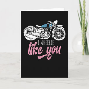 Ich mag dich lustiger Biker Motorrad Karte