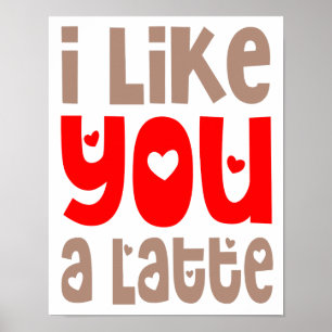 Ich mag dich sehr Lustiger Zitat-Poster Poster