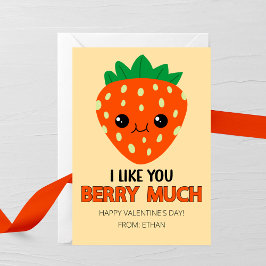 Ich mag dich sehr sehr Valentinstagkarte Mitteilungskarte