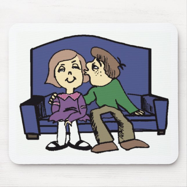 Ich mag dich Valentine Mousepad (Vorne)