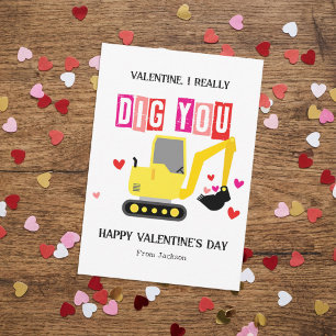Ich mag dich wirklich Klassenzimmer Valentinstag Mitteilungskarte