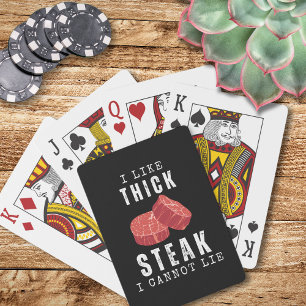Ich mag dick Steak, ich kann keinen lustigen Carni Spielkarten