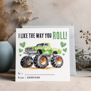 Ich mag die Art, wie du rollst Green Monster Tru Feiertagskarte