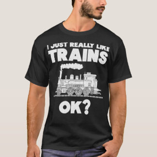 Ich mag die Lokomotive der Züge 1 T-Shirt