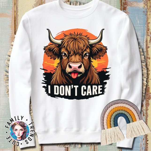 Ich mag die Niedliche Mutterkuh nicht Sweatshirt (Von Creator hochgeladen)