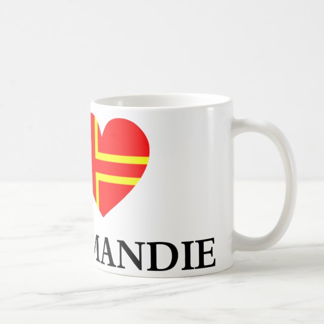 Ich mag die Normandie Kaffeetasse (Rechts)