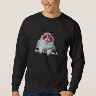Ich mag die Stock Kitty Cat Laser Eyes Sweatshirt