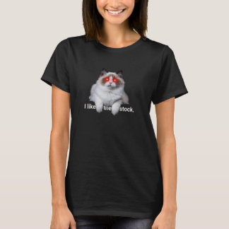 Ich mag die Stock Kitty Cat Laser Eyes T-Shirt