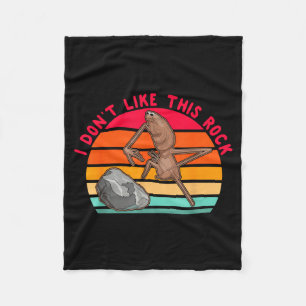 Ich mag diesen Rock nicht Lustiger Rock Wurm Vinta Fleecedecke