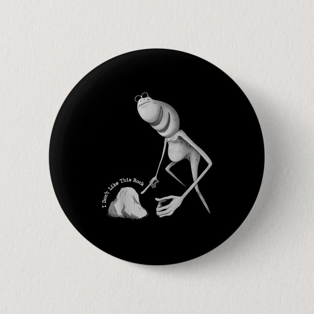 Ich mag diesen Stein nicht Funny Marcus The Worm M Button (Vorderseite)