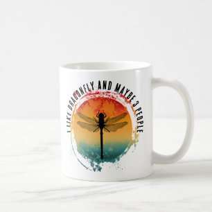 ICH MAG DRAGONFLY UND VIELLEICHT 3 PERSONEN KAFFEETASSE
