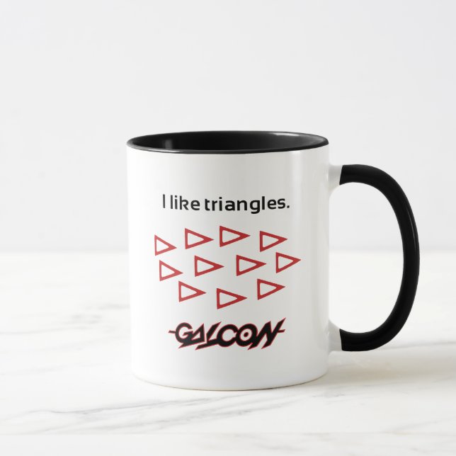 Ich mag Dreiecke! Tasse (Rechts)