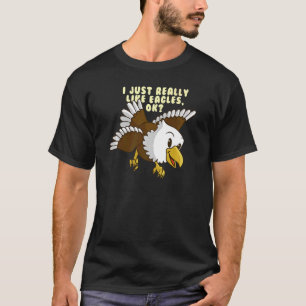 Ich mag Eagles Kids Niedlichen Adler T-Shirt