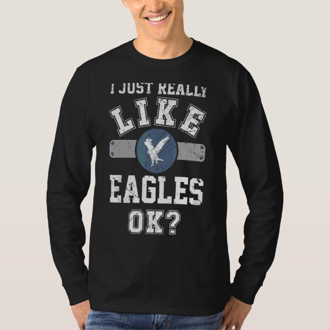 Ich mag Eagles Ok Eagle Men Athletic s T-Shirt (Vorderseite)