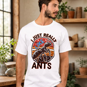 Ich mag einfach Ameisen für Liebhaber T-Shirt