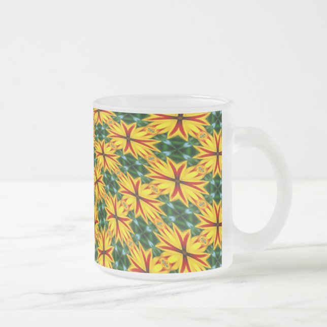 Ich mag einzigartige Blume Mattglastasse (Rechts)