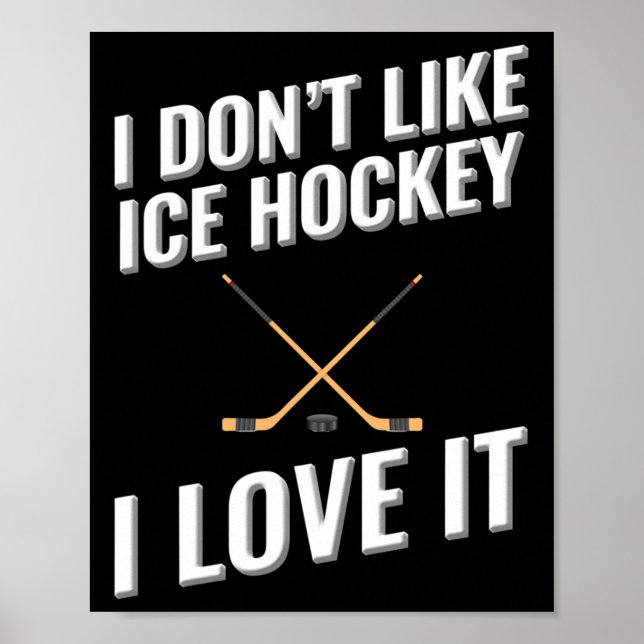 Ich mag Eishockey-Liebe nicht. Poster (Vorne)