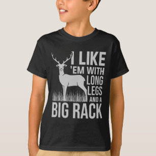 Ich mag Em mit langen Beinen und großer Rackenjagd T-Shirt