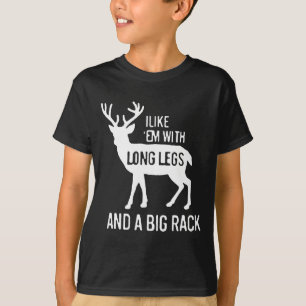 Ich mag Em mit langen Beinen und großer Rackenjagd T-Shirt