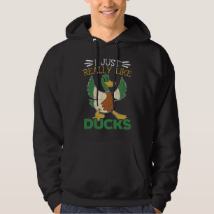 Ich mag Entenküken-Vögel Wasserwild einfach so ger Hoodie